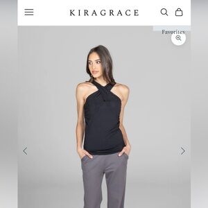 KIRAGRACE Luxe Halter Black - multifunctional and super cute!